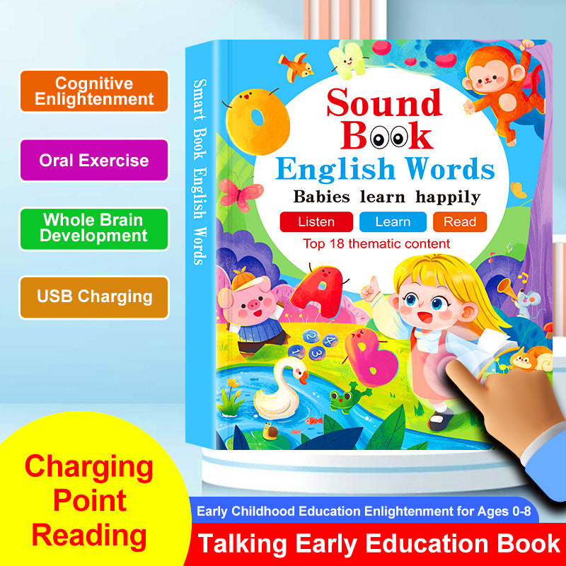Livre d'histoire audio illustré en anglais pour l'apprentissage des langues naturelles