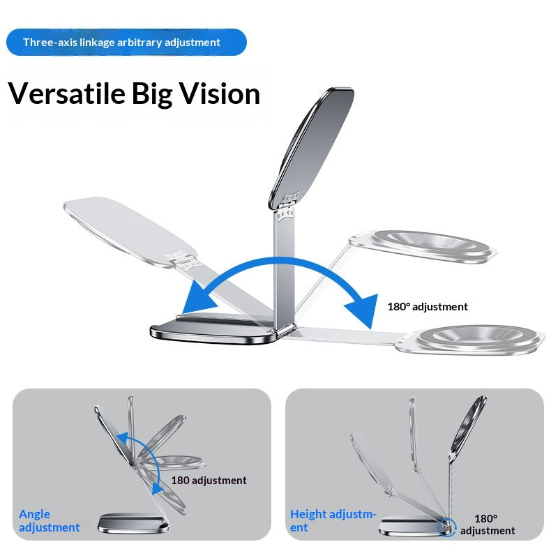 Support de téléphone de voyage pliable pratique pour un rangement facile