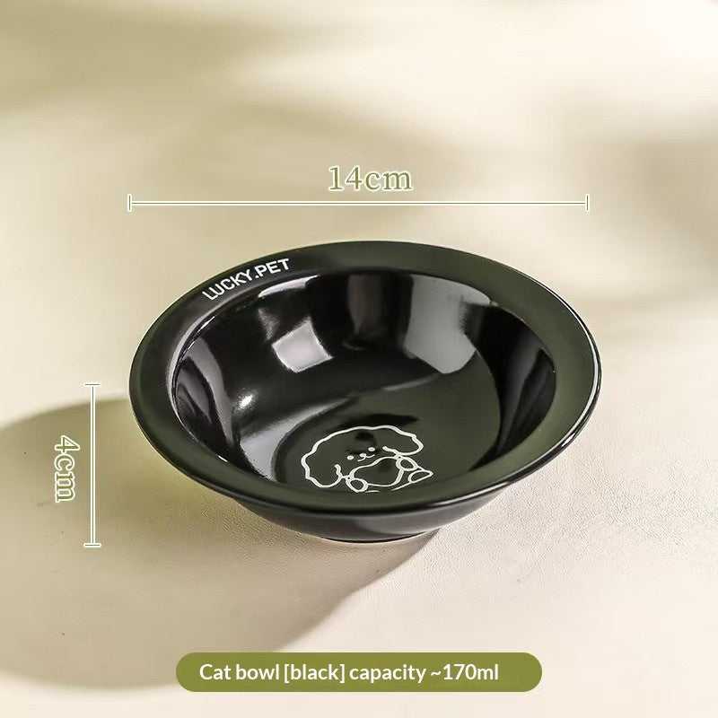 Creative Cartoon Flying Saucer Stick with Stand Bowl