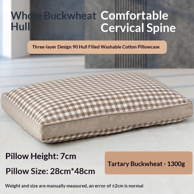 Cotton Buckwheat Oreiller Cervical Support Oreiller Insert