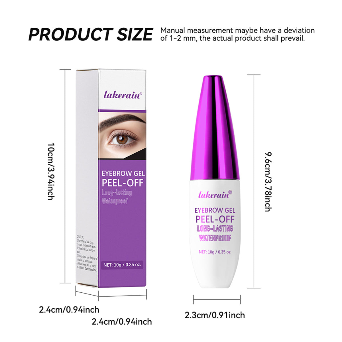 Imperméable et résistant à la sueur Facile à colorier et à tirer la crème des sourcils