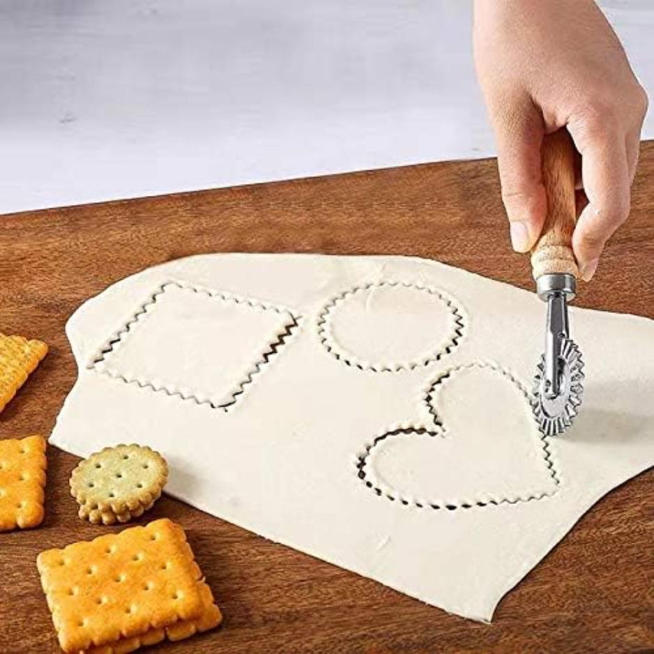 Pâtisserie & Pâtes Cutter Roue - Ravioli fluted Crimper & Outil de pâte décorative