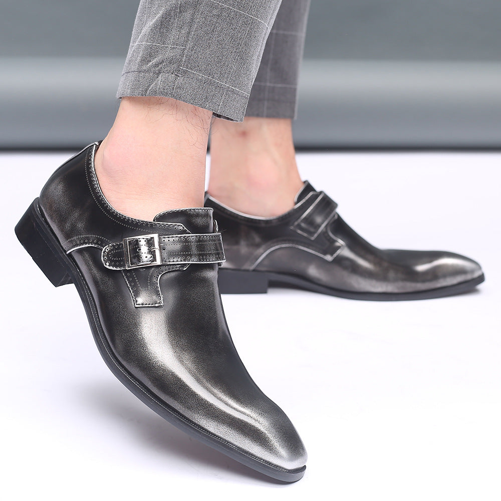 Chaussures en cuir pour hommes de forme professionnelle