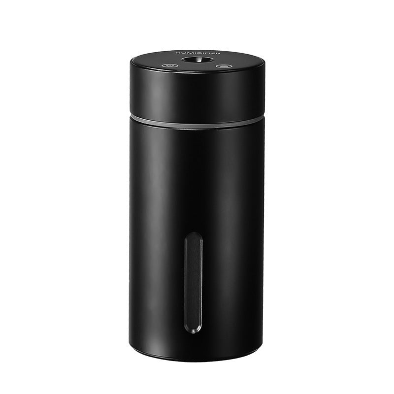 Black Columnar voiture Humidificateur 0,5-1L Batterie intégrée USB rechargeable