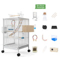 Parrot Xuanfeng Bird Cage with Feeder Toy Grass Nest Reproductive Box