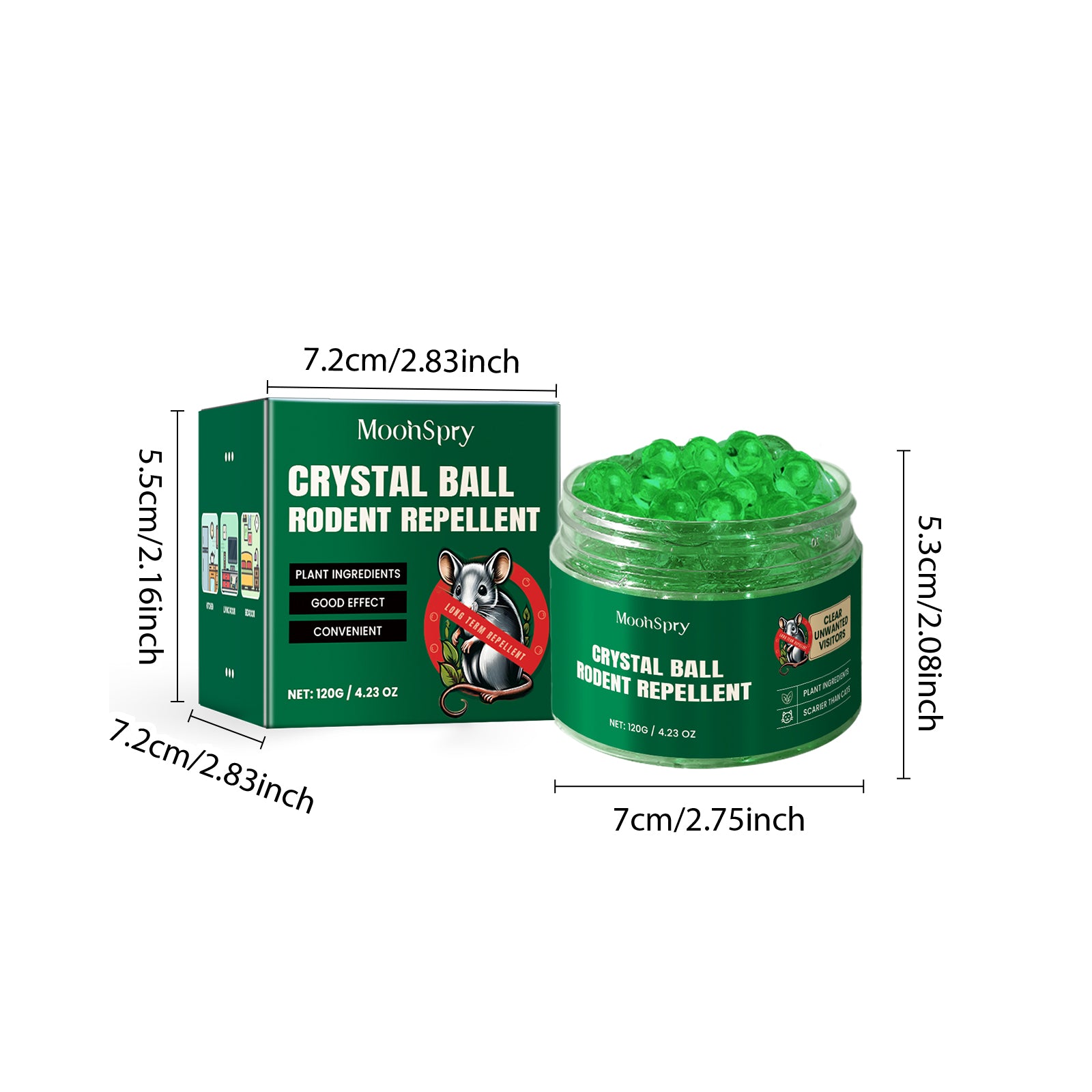 Balle de cristal Rodenticide 120g1box