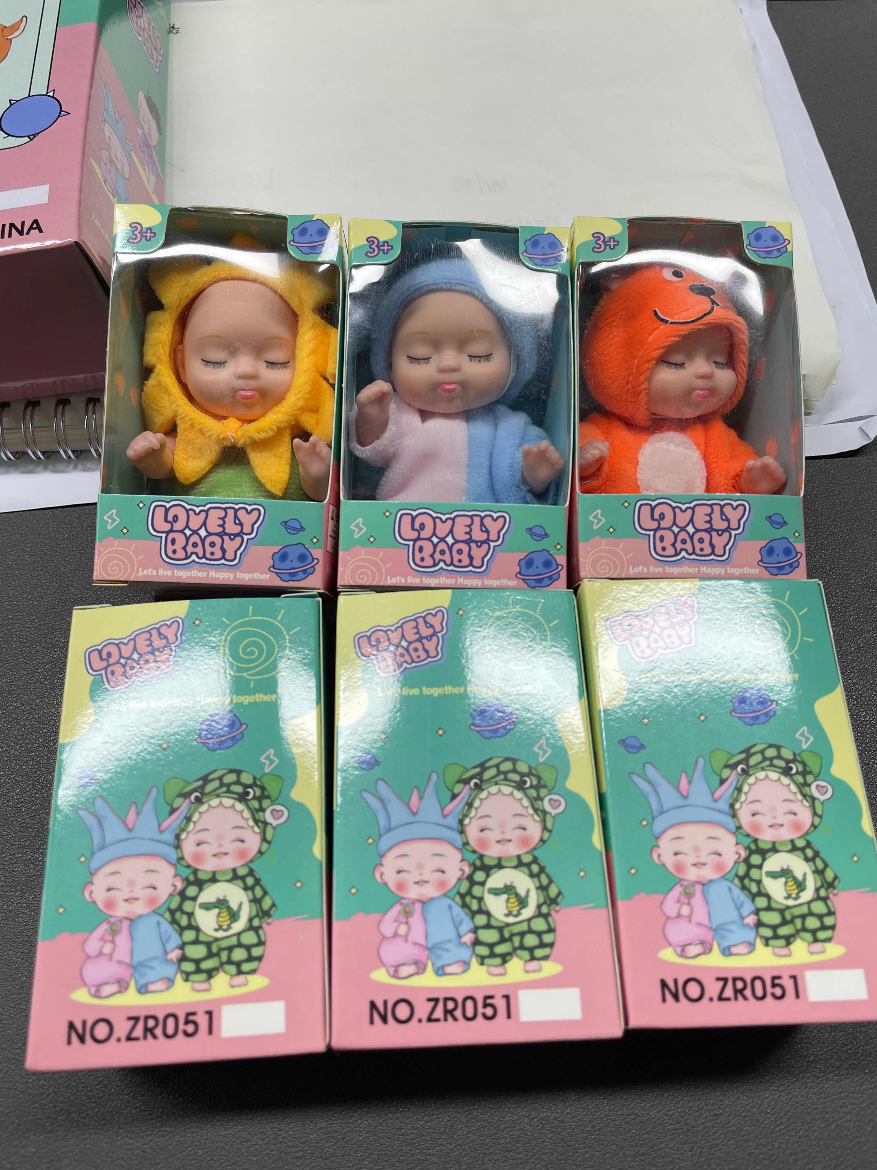 6 Nouvellement amélioré Dormant Poupées Poupées Jouet de filles Boîte Cadeau Set Adorable Princesse Figurines