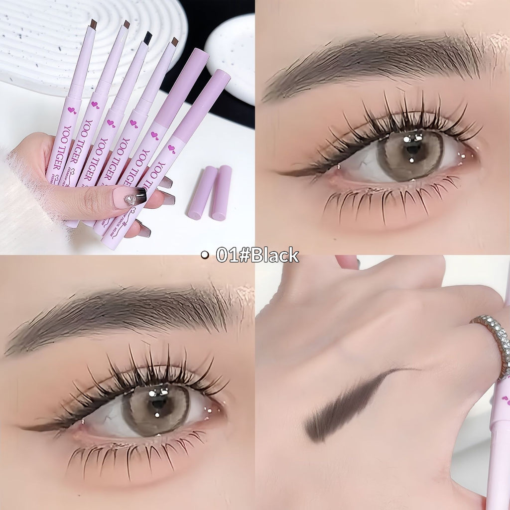 Crayon à sourcils triangulaire ultra-fin pour une forme de sourcils naturelle