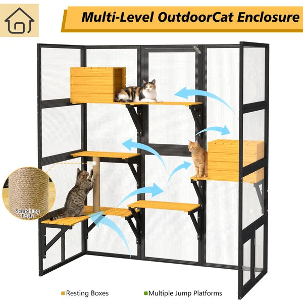 Catio Outdoor Cat Enclosure for Multiple Outdoor Cats