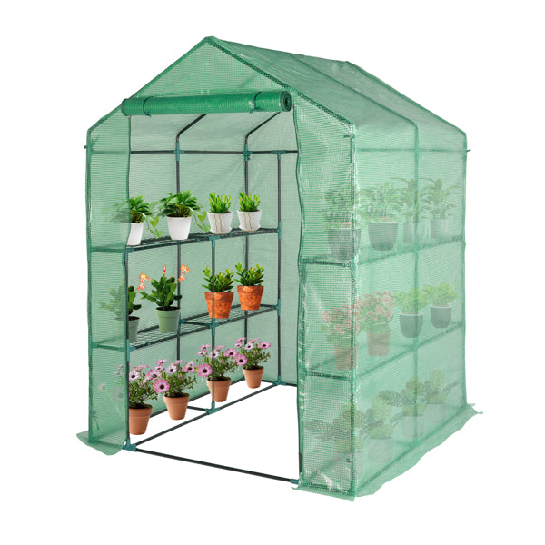 143x143x195cm Tube en fer noir Steeple avec 8 pièces Grille Fleur Stand avec fermeture à glissière