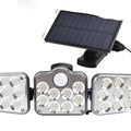 138 LED 3Heads Solar Motion Sensor Light Outdoor Garden Mur Sécurité Lampe de déluge