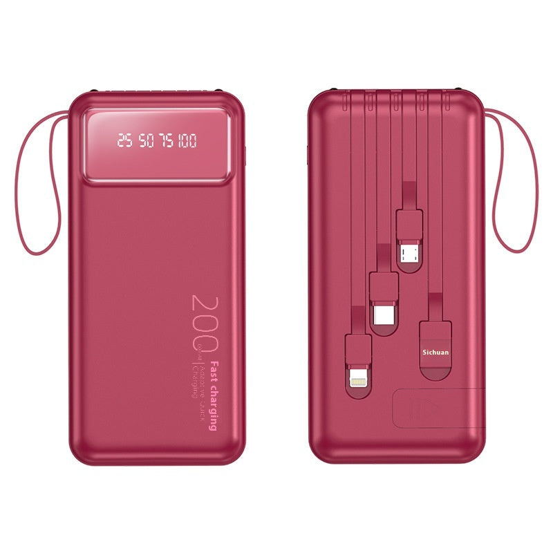 Power bank with fast charging cable Mini Shared Power Bank