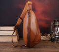 Cuir Mode Chest Hommes Sac à dos en cuir Sac à dos
