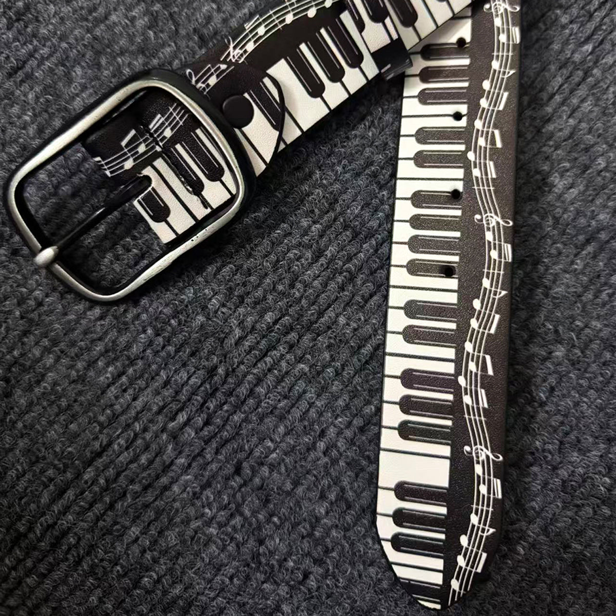 Unisexe Versatile Musique style épingle ceinture en cuir