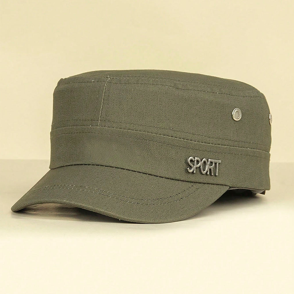 Casquette de baseball à boutons de fer pour hommes et femmes avec plateau plat