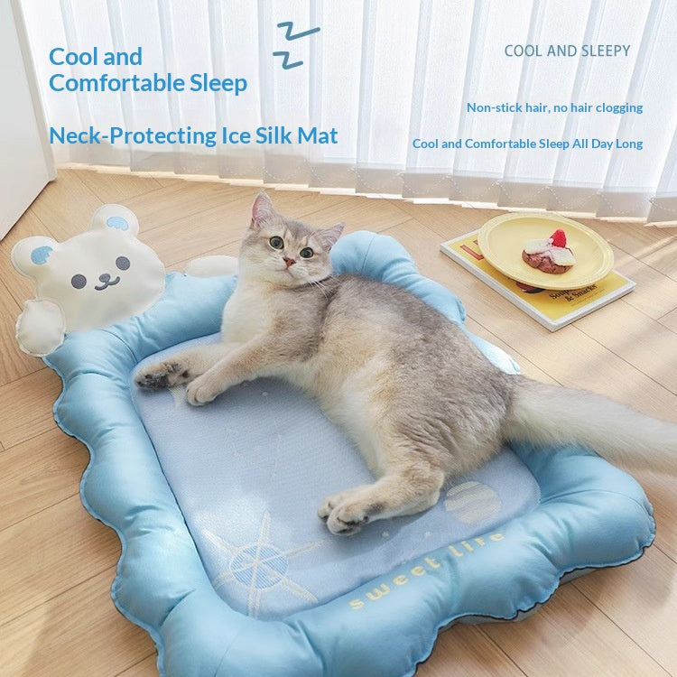 Summer Cooling Dog-Shaped Cooling Mat for Sleeping