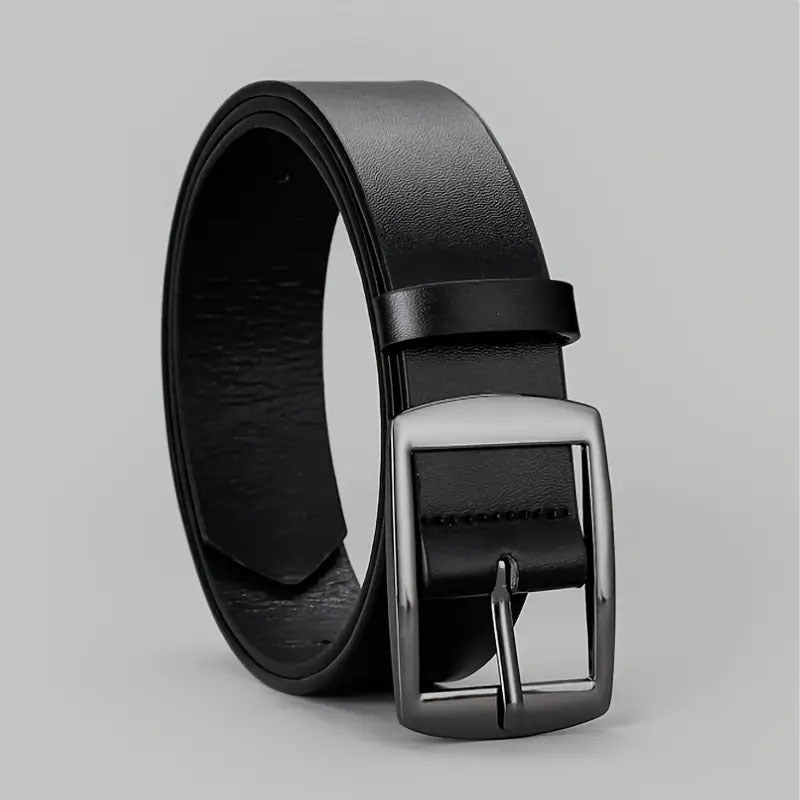 Boucle d'épingle pour homme PU Ceinture à oeillets en microfibre Mode Ceinture décontractée