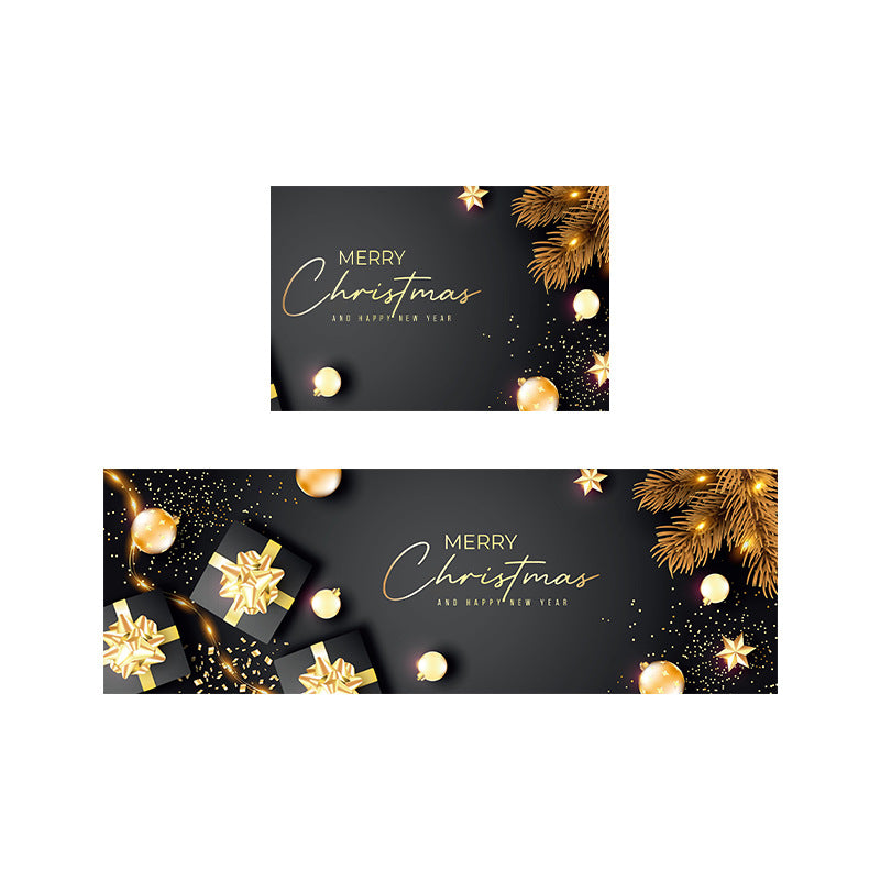 Tapis de porte décoratif de Noël festive