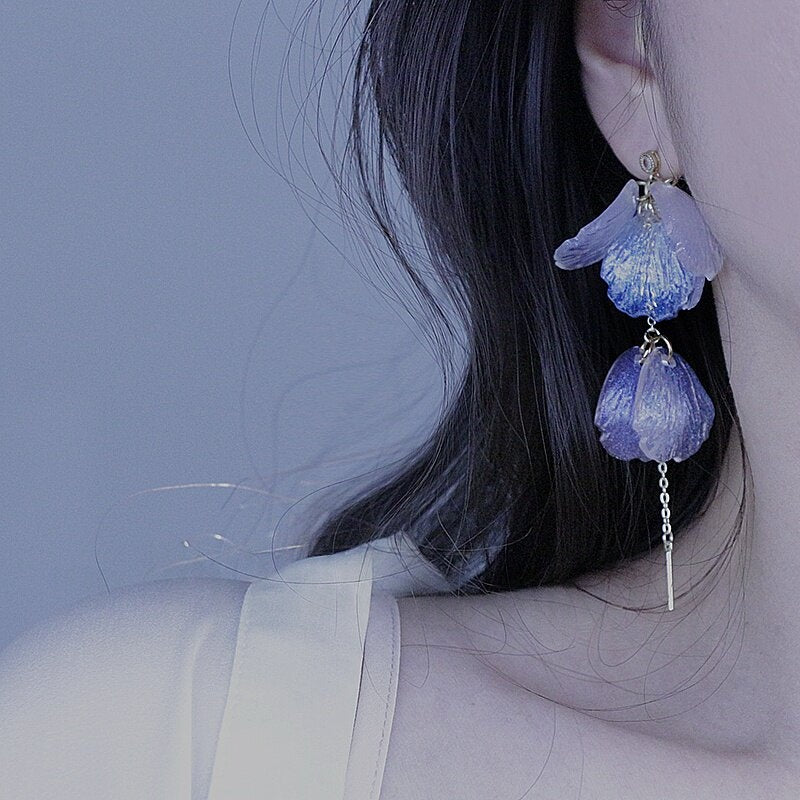 Boucles d'oreilles à effet perle en acrylique
