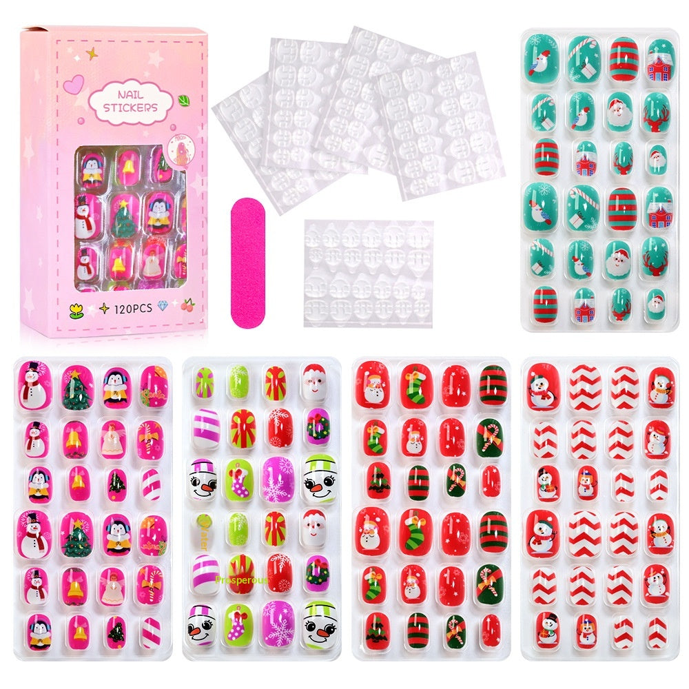 Set d'art à ongles pour enfants de style océan-océan de 120 pièces