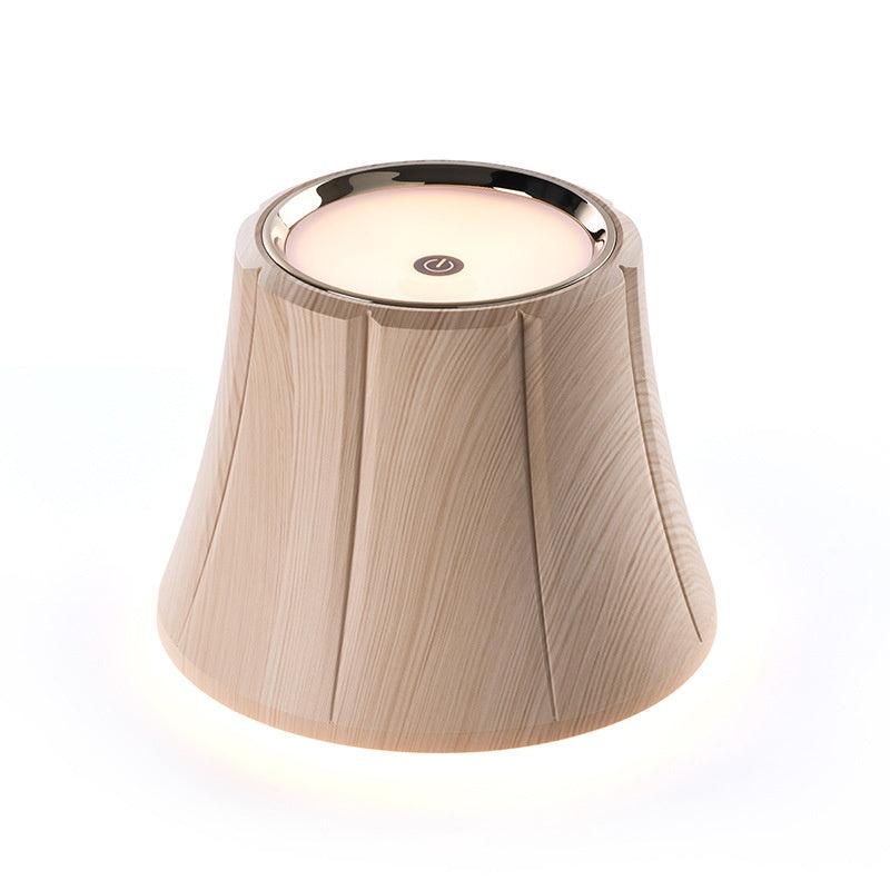 Lampe de décoration de bouteille de vin avec minceur Faux Wood Grain large Bouchon de bouteille Rechargeabl