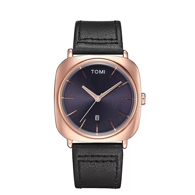 Calendrier carré Montre de mode pour hommes d'affaires