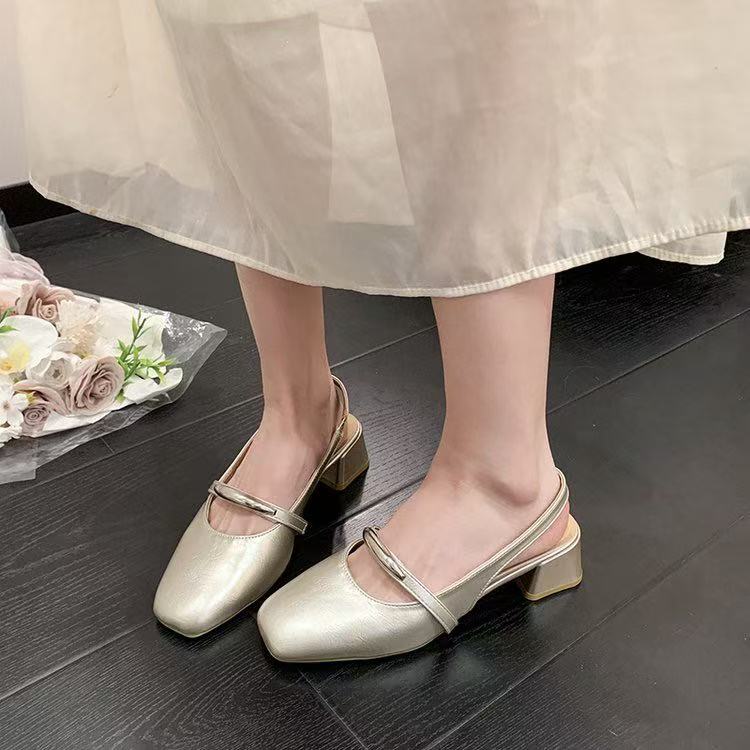 Femmes Fashion Square Toe talons hauts