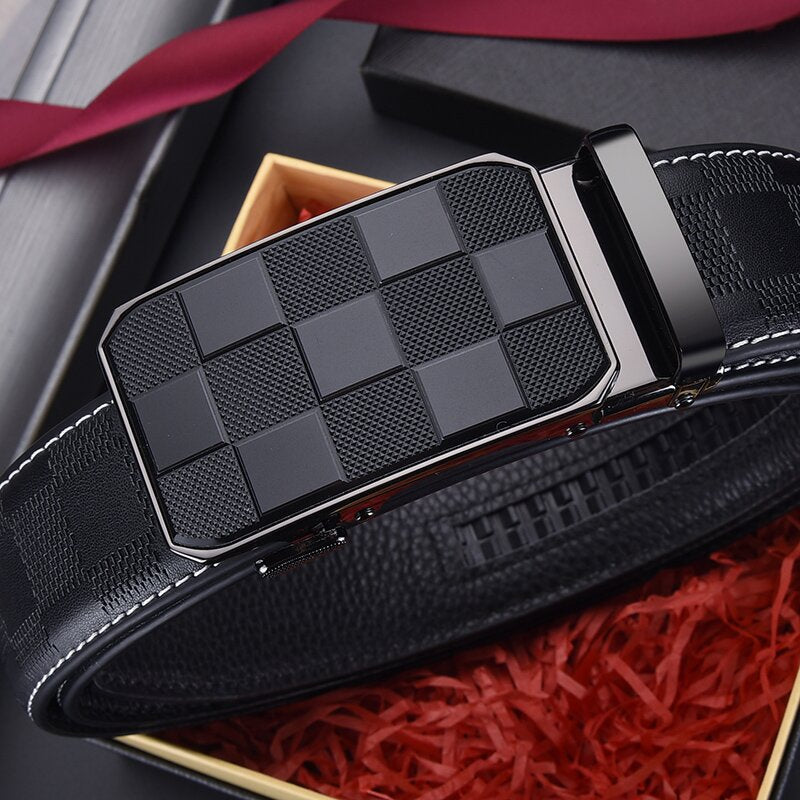 Ceinture en cuir automatique pour hommes
