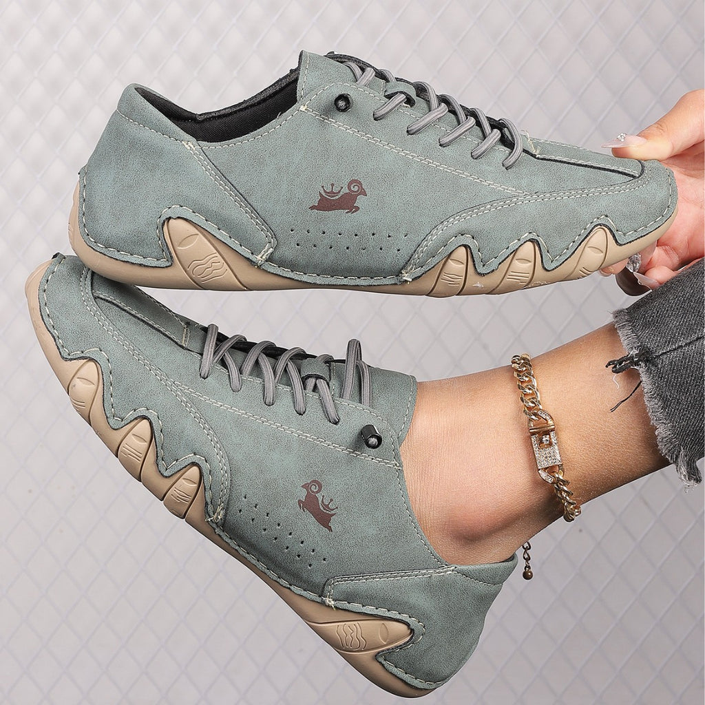 Chaussures antidérapantes en cuir pour femmes