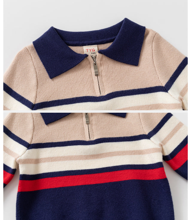 Vêtements pour enfants tendance Garçons Chandail Lapel