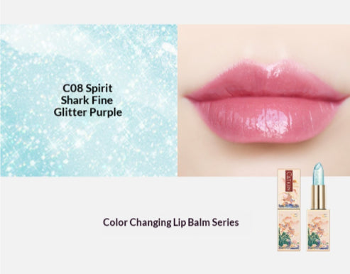 Colour-changing lip balm that repairs chapped lips