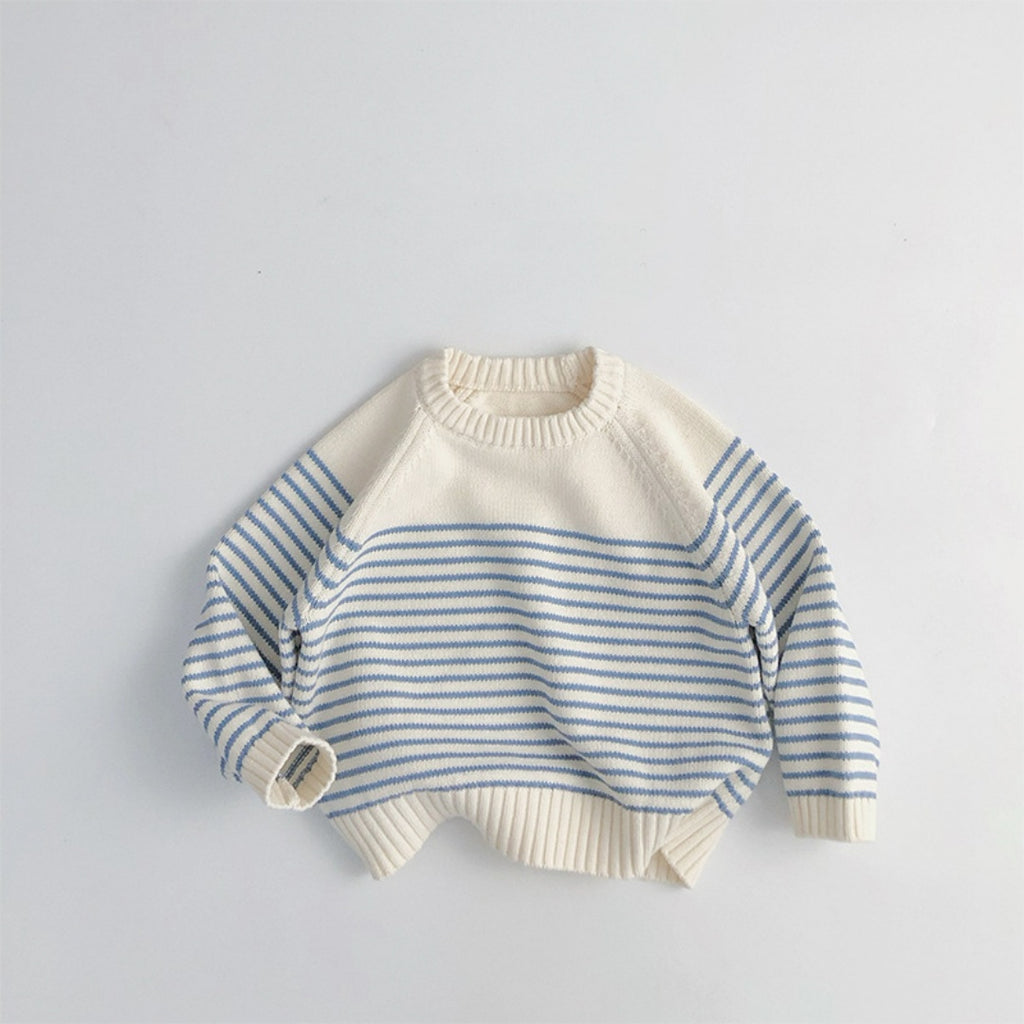 Sweater en tissu rayé de style coréen