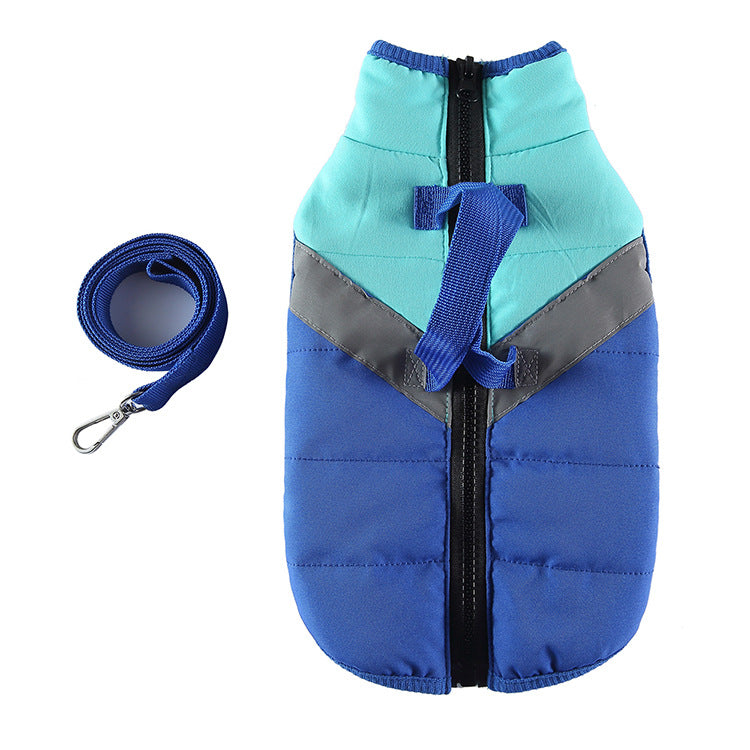 Vêtements d'hiver manteau de coton vêtements de chien poitrine et taille arrière casual coton rembourré veste Pe