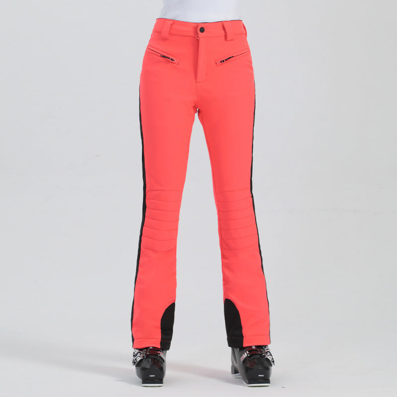 Pantalon de ski d'hiver simple et coupe-vent pour femmes