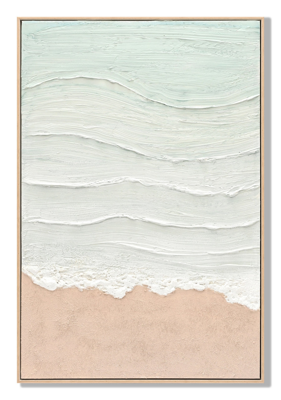 24x36 framed Coastal Beach Wall Art