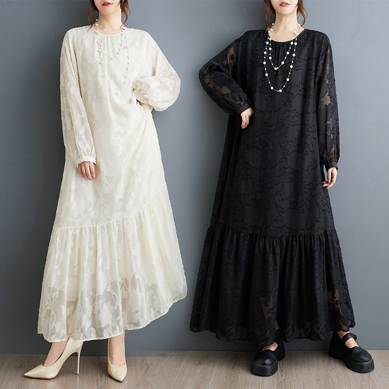 Robe élégante à double couche pour femmes