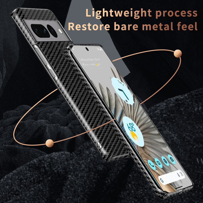Boîtier de téléphone magnétique sans fil chargeur PC Carbon Fibre Pattern