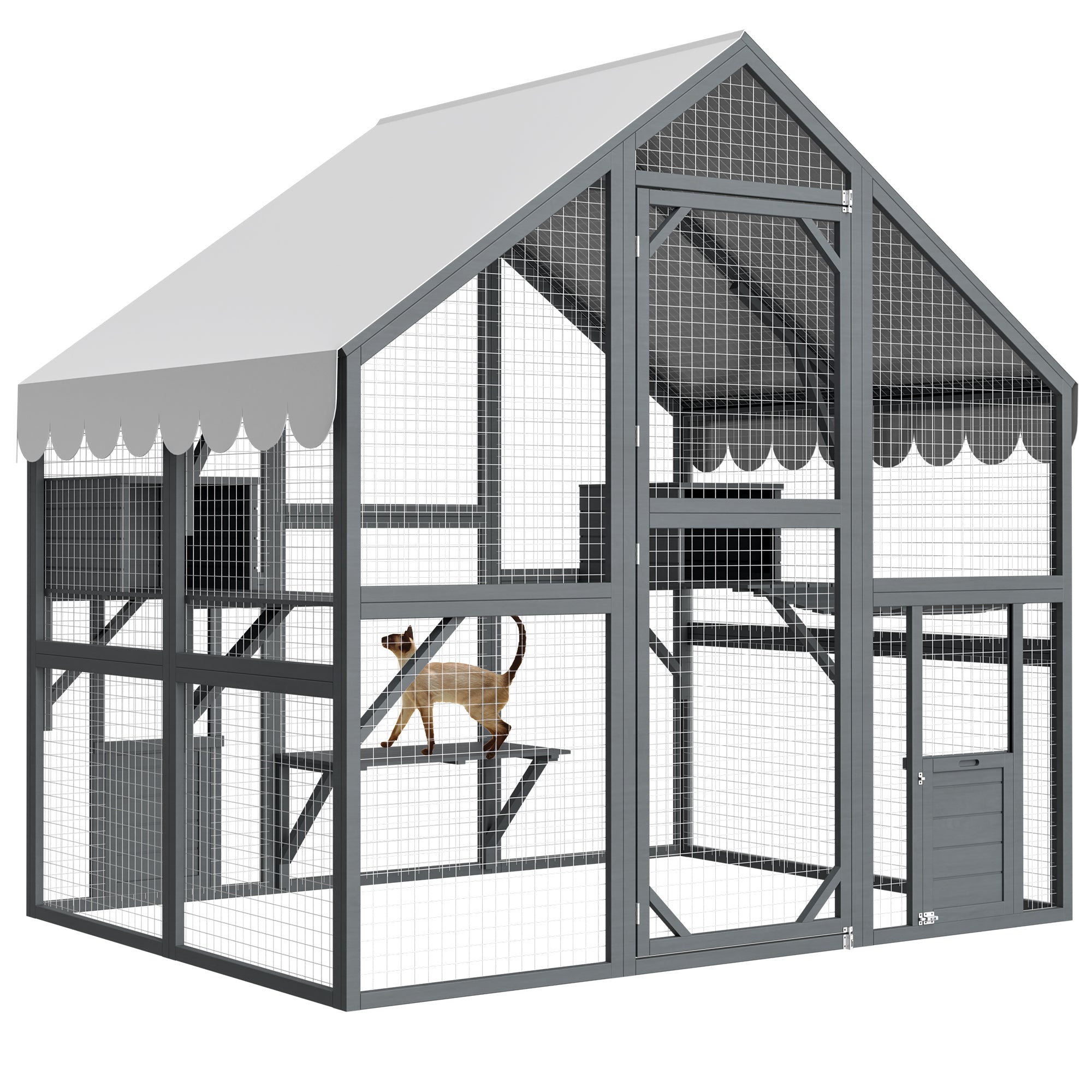 Grande maison de chat extérieur