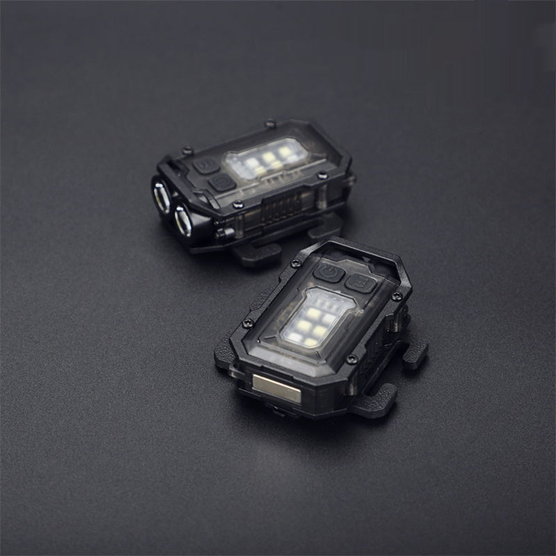 Éclairage tactique portable Mini lampe de poche d'avertissement Outdoor Backpack Mount