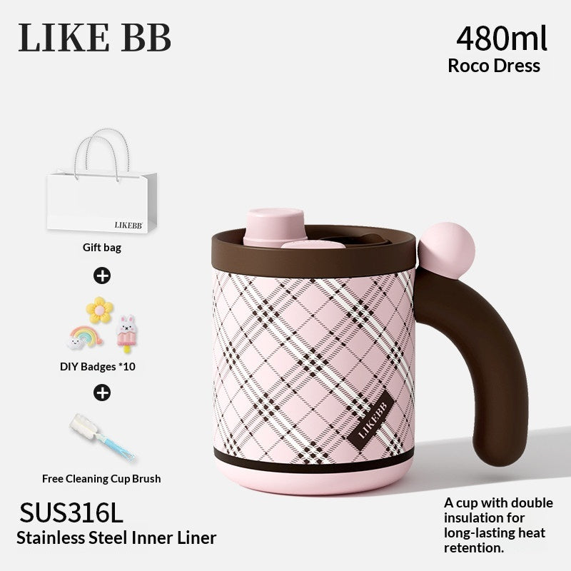 Bureau des femmes tasse de café avec lard