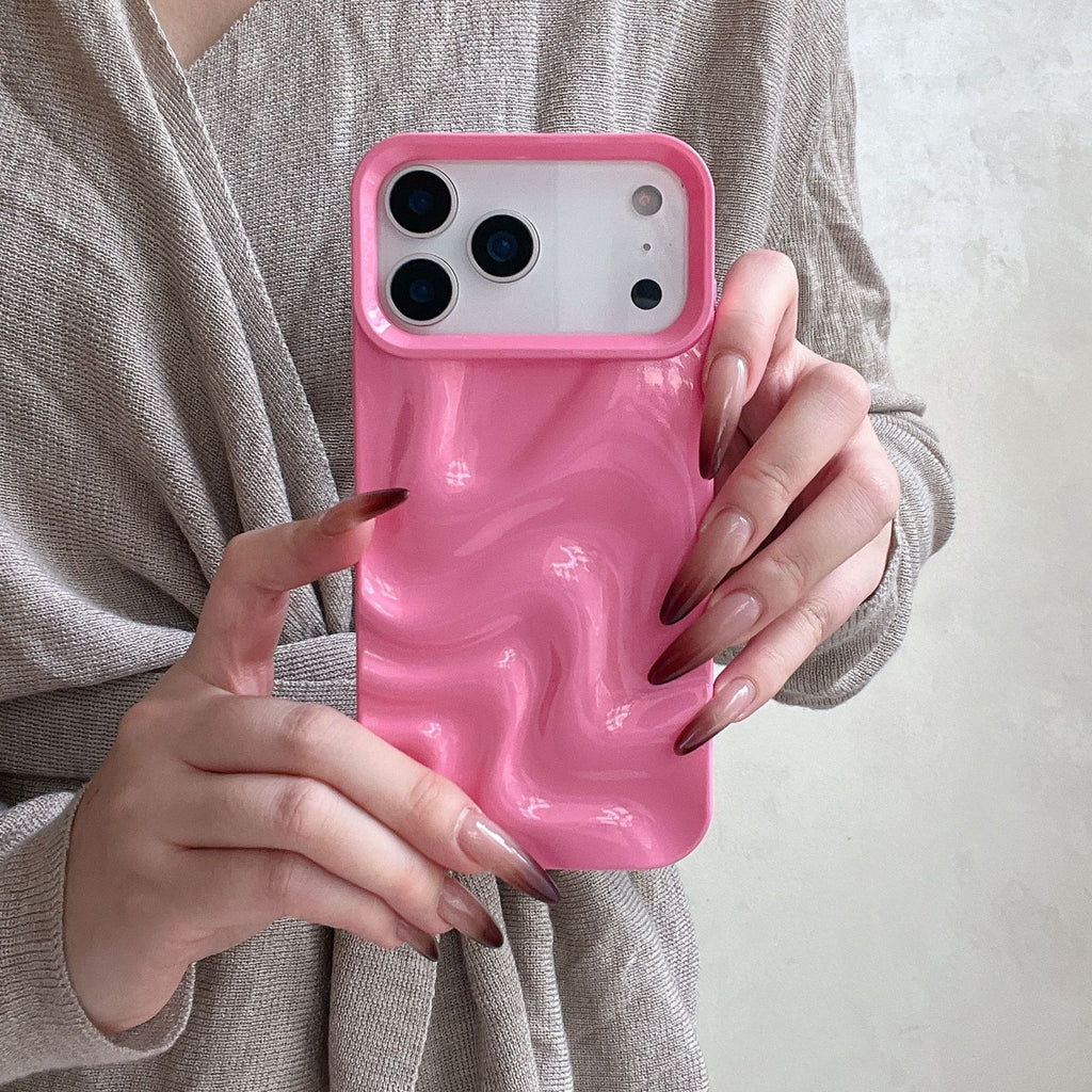 Style coréen Simple Ins en trois dimensions Ripple d'eau Soft Shell