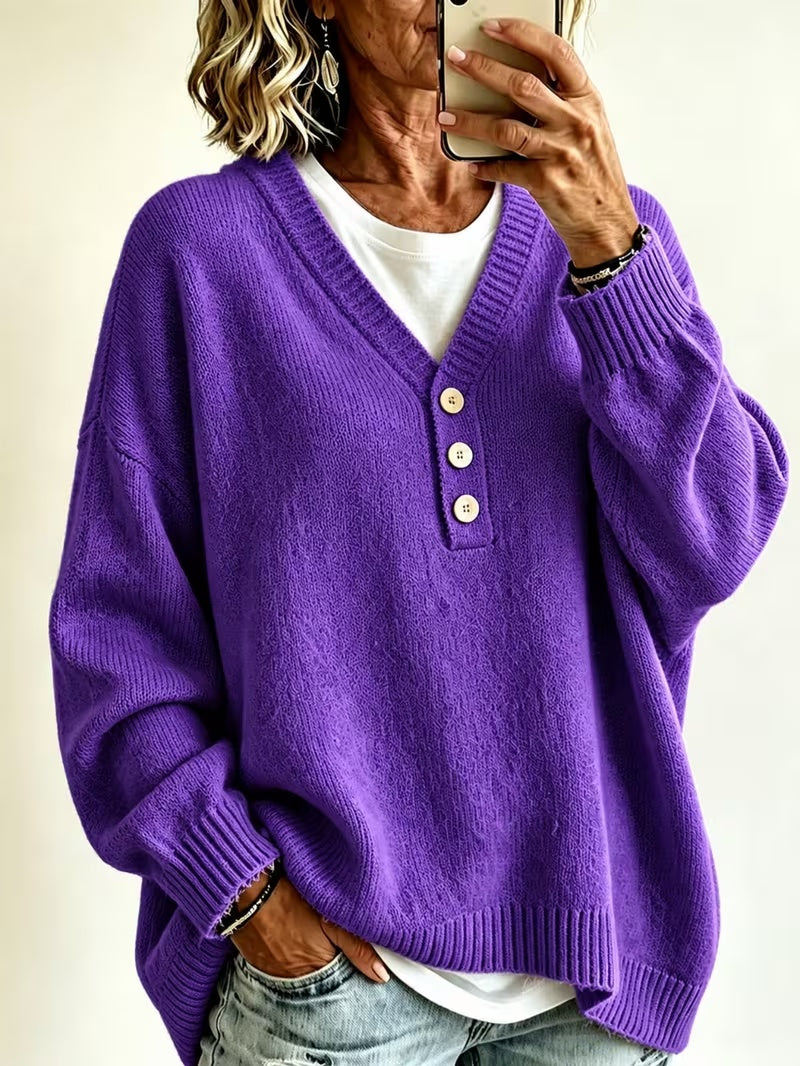 Pull de mode décontracté de couleur solide