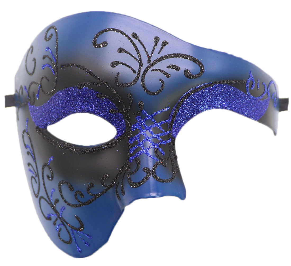 Masque de fête antique avec un seul oeil et demi face latérale