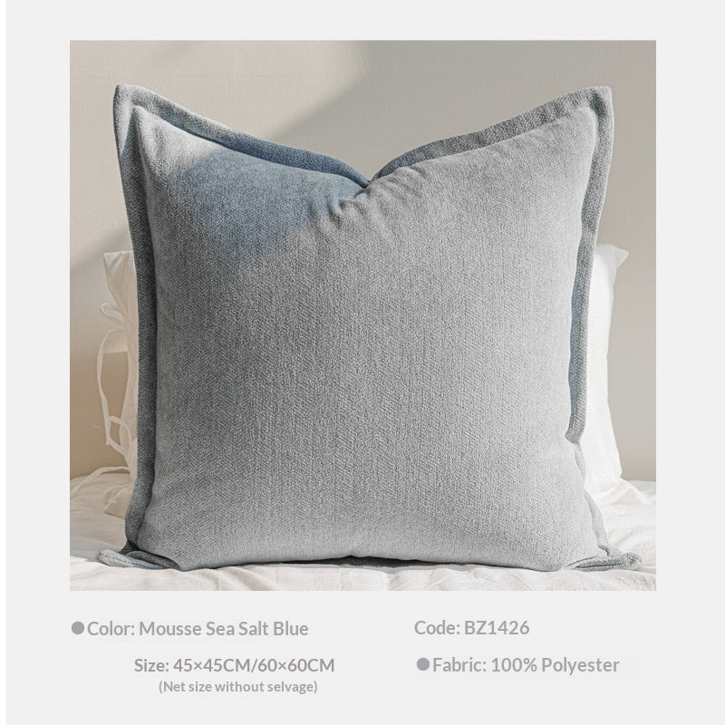 Chenille Coussin à double face Chambre à coucher Lombaire Couverture oreiller