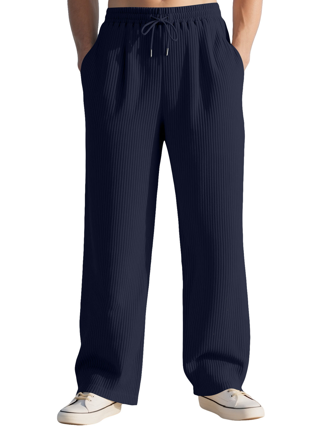Commerce extérieur Pantalon à côtes verticales pour hommes