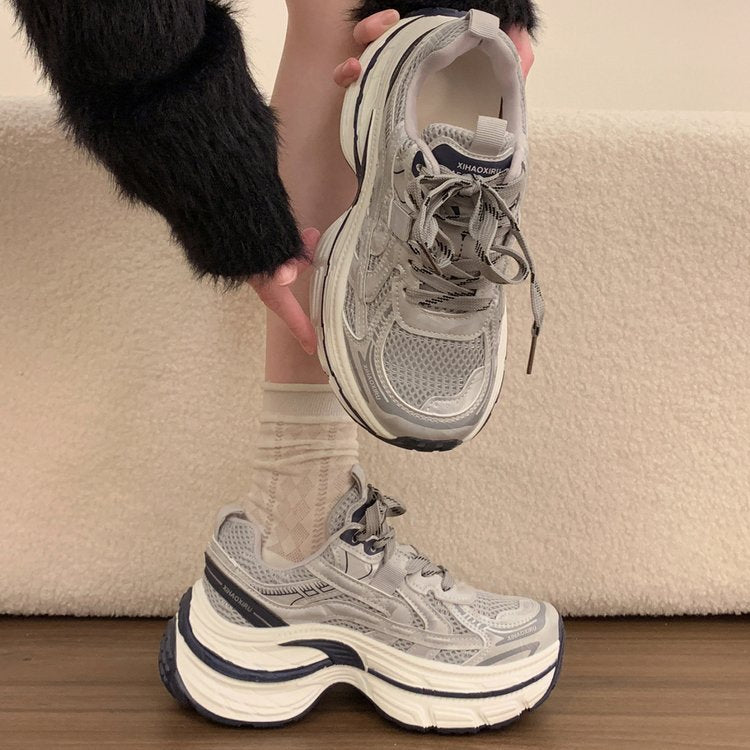 Chaussures Petit Épaisseur Soled Papa pour Femmes