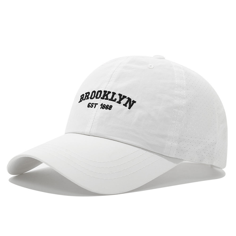 Men's and Women's Slim-fit Mesh Lettre brodée Brooklyn Mode Streetwear Baseball Ca
