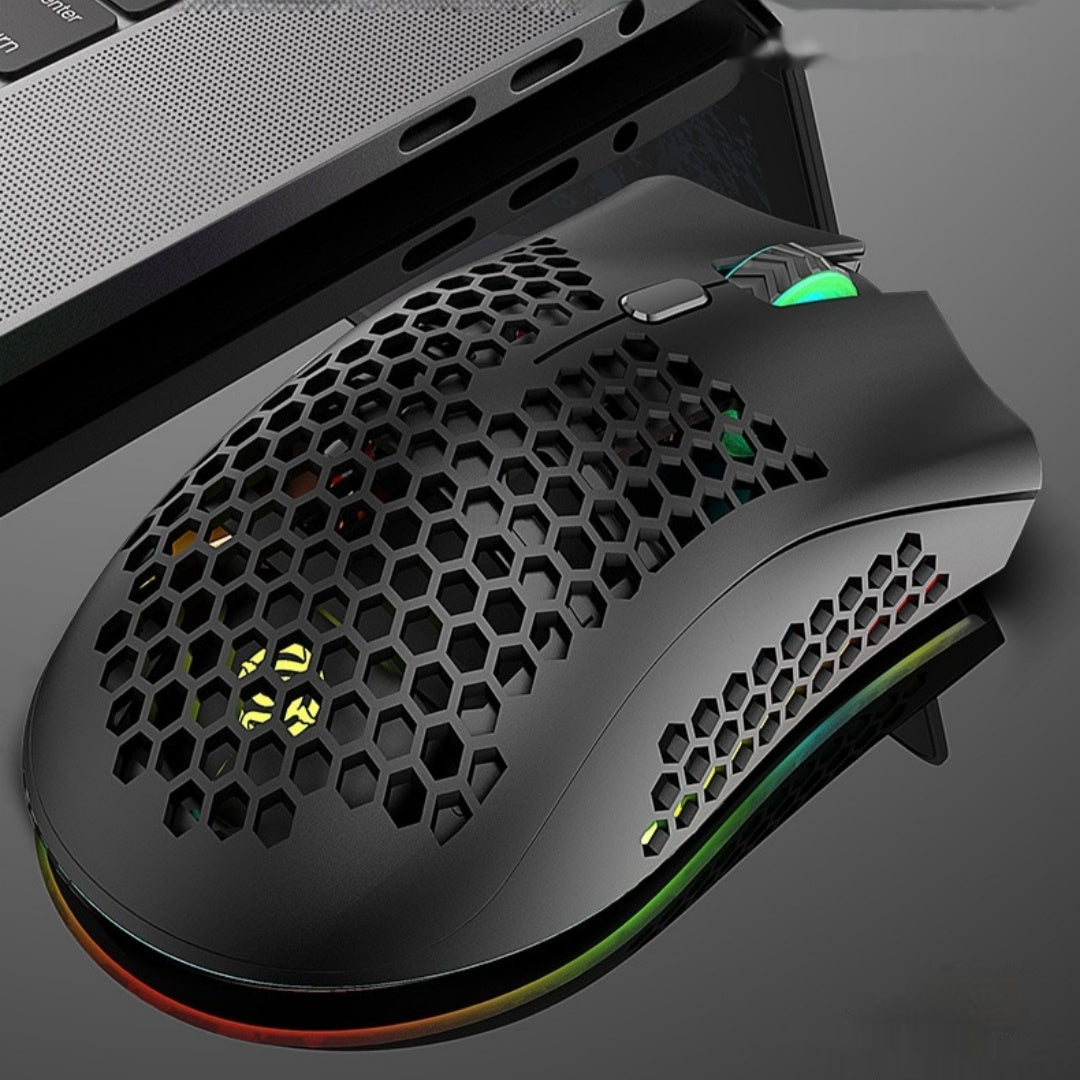 Souris sans fil à charge lumineuse