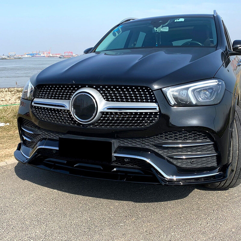 Gloss Black Front Spoiler Lip M Ercedes Classe GLE W167 C167