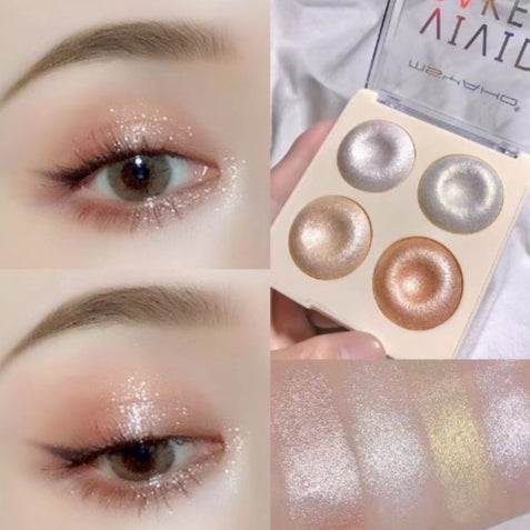 Palette en surbrillance bicolore avec ombre à paupières